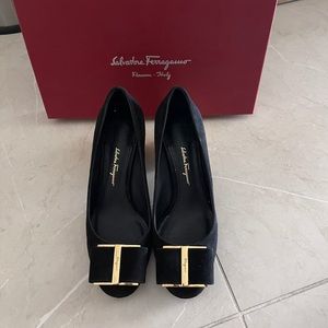 Salvatore Ferragamo Suede Heels